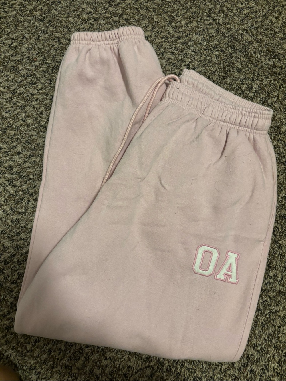 Oner Active Light Pink Joggers with OA Logo